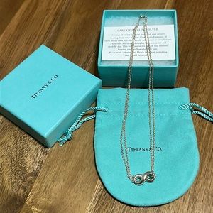 Tiffany & Co. Infinity Double Chain Sterling Silver Necklace